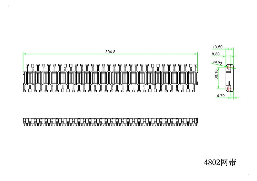 4802 Series Raised Rib Belt