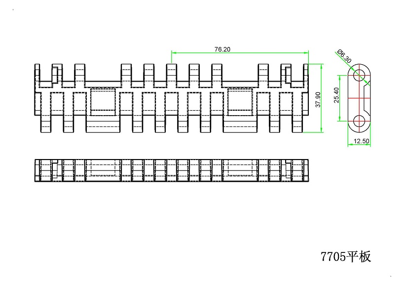 7705 Series Flat Top Modular Belt